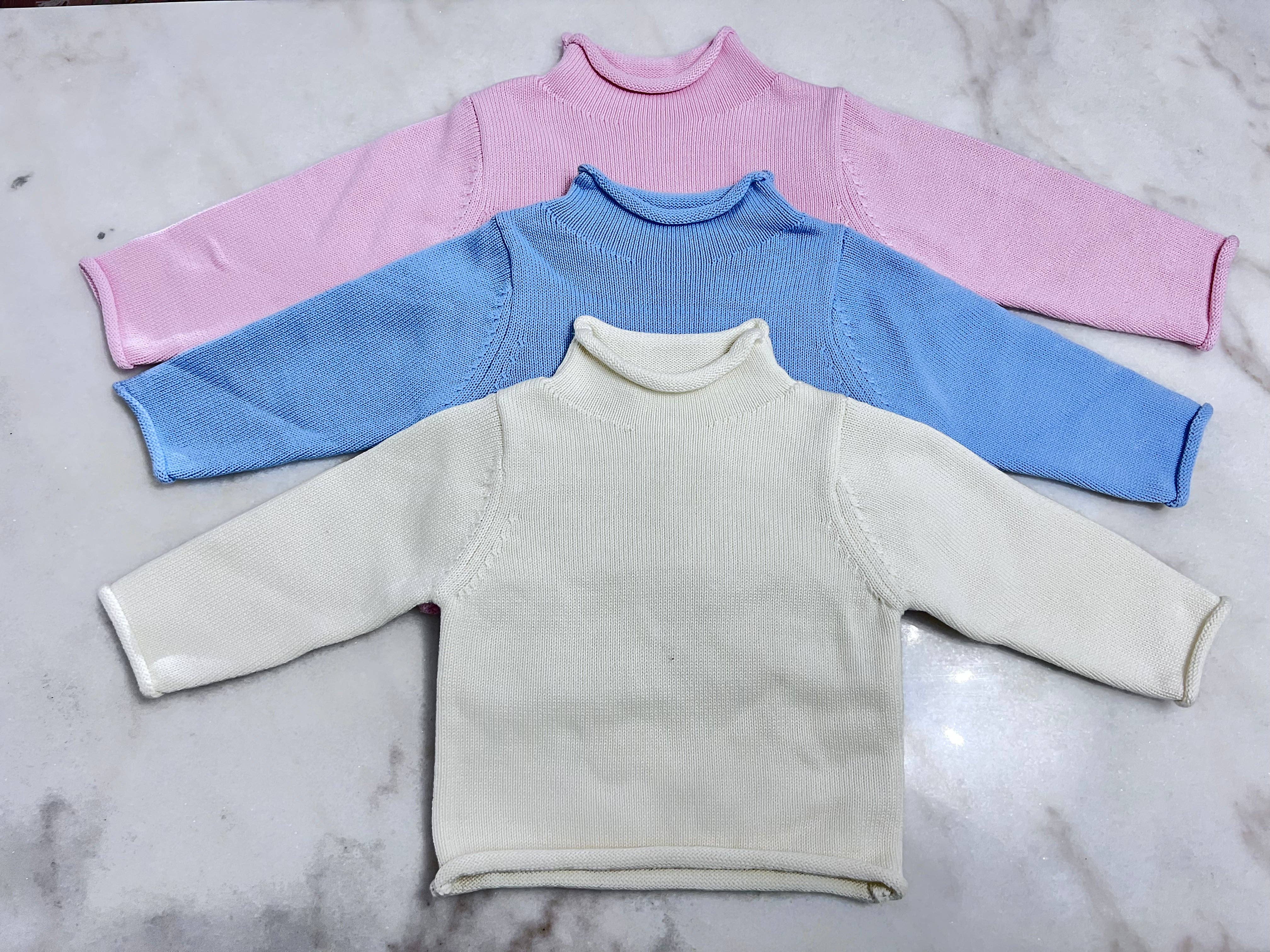 Hampton James Clothing - Vendita all'ingrosso Maglione tricot - Bambini - Maglione a collo alto Hampton James NEW STYLE - Azzurro (Vestibilità TTS)1