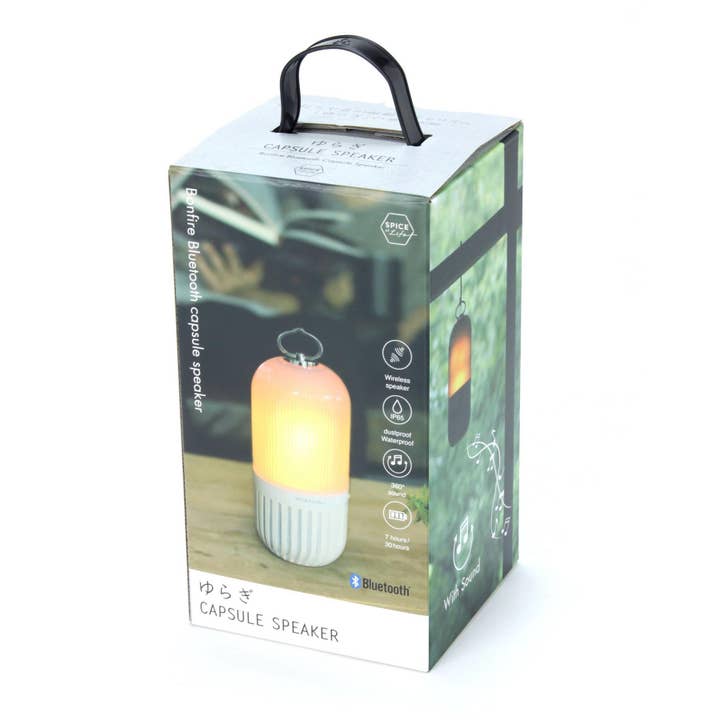 White Bonfire Bluetooth Speaker: Rechargeable & Waterproof for wholesale on Faire17