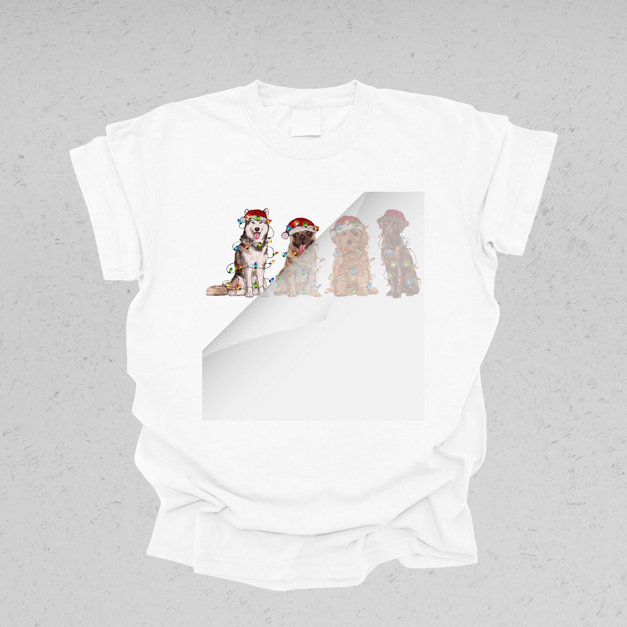 DTF Office - Wholesale Sublimation Transfer - Dogs Christmas DTF Transfer1