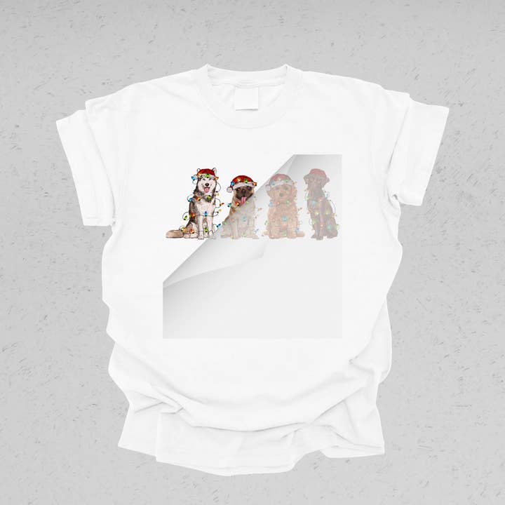 DTF Office - Wholesale Sublimation Transfer - Dogs Christmas DTF Transfer1