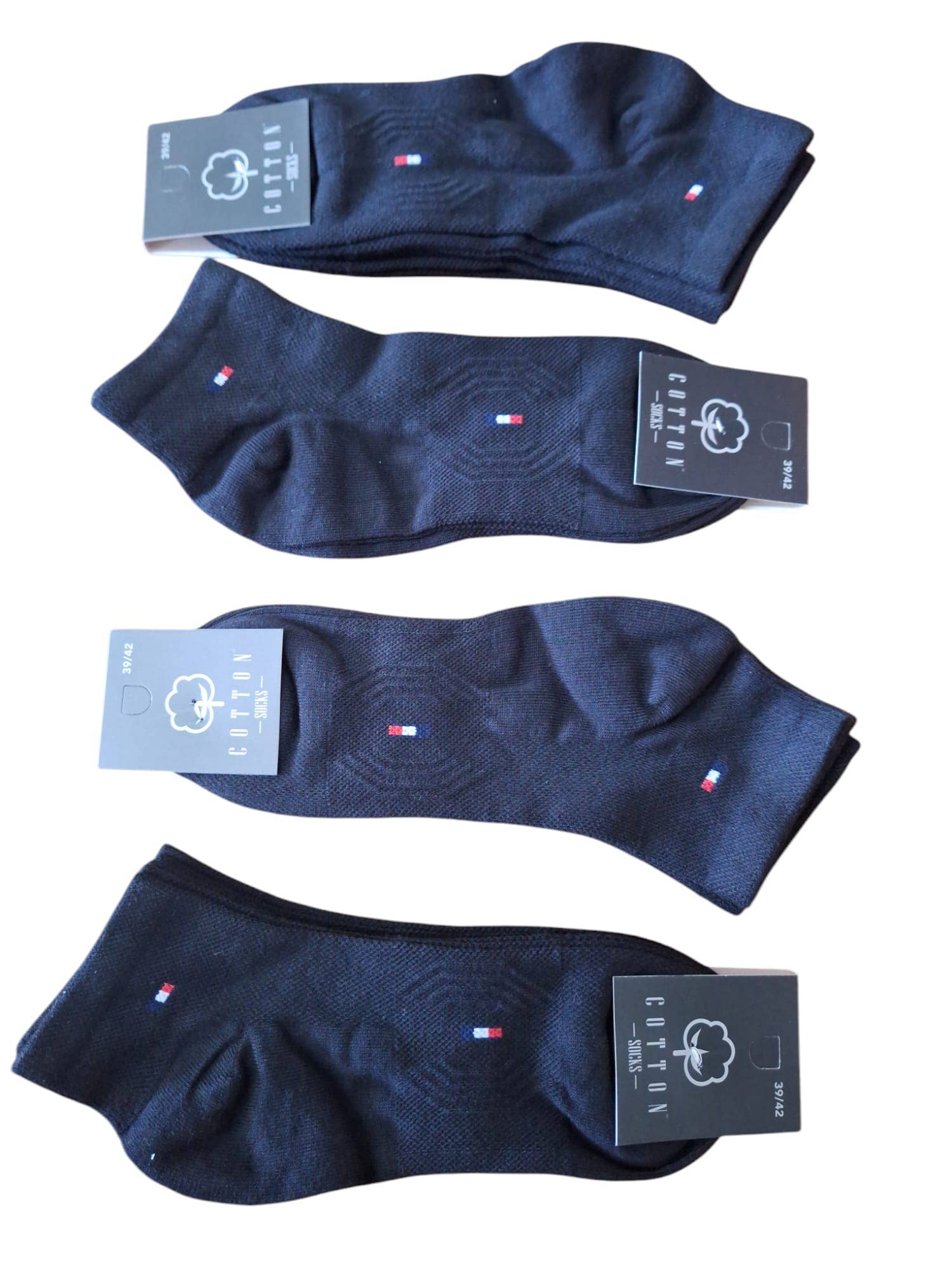 Cotton Socks - Wholesale Socks - Kids & Baby - T101 PACK 12 PAIRS SOCKS CIRCLES W/ FLAG 100% COT.4