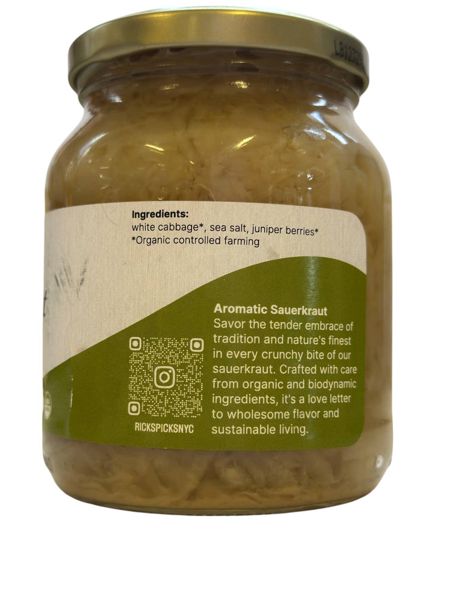 Rick's Picks – wholesale Inlagda grönsaker – Ekologisk No Doubt Kraut - Låda med 6 burkar1