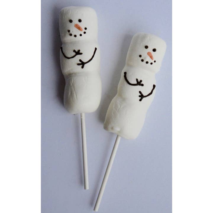 Chocolates Unlimited by Denise - Wholesale Chocolate Covered Sweets - Chocolate Snowman Marshmallow on Stick 3