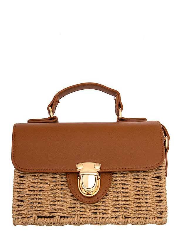 MINI SAC DE MODE EN FORME DE BOÎTE TISSÉE 342 pour la vente par anbfashion