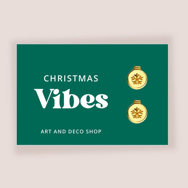 Christmas Ornament Stud Earrings for wholesale by Art and Deco Shop