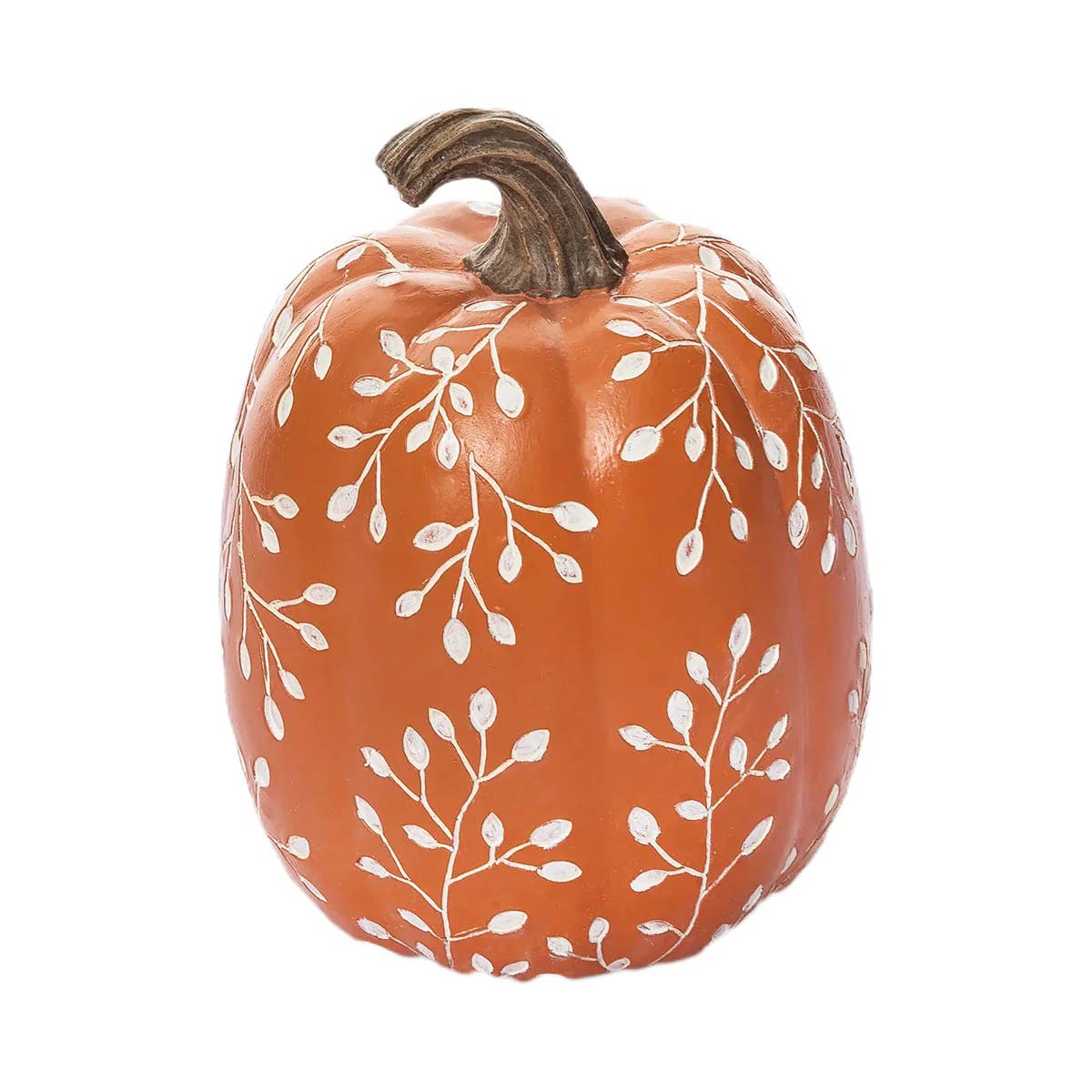C&F Home - Wholesale Decorative Figurine - Fall/Harvest Tall Orange Leaf Pumpkin Decorative Figurine