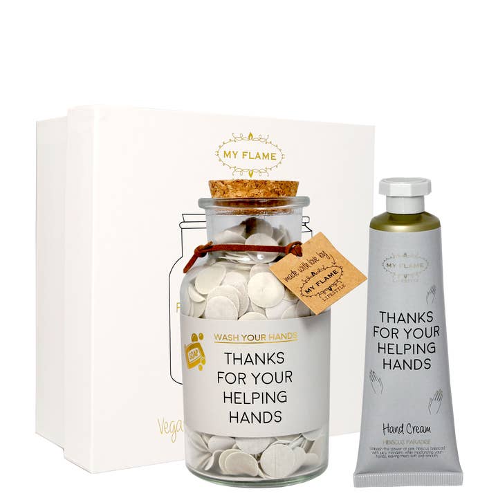 GIFTBOX - THANKS FOR YOUR HELPING HANDS for wholesale by My Flame Lifestyle