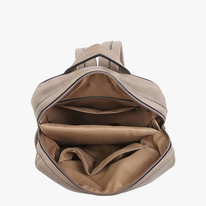 Jen & Co. - Wholesale Backpack – Women's - BP1976 James Backpack with Front Zip Pocket4