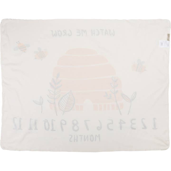 Primitives by Kathy - Wholesale Milestone Art/Keepsake - Kids & Baby - Watch Me Grow Bees Milestone Blanket1