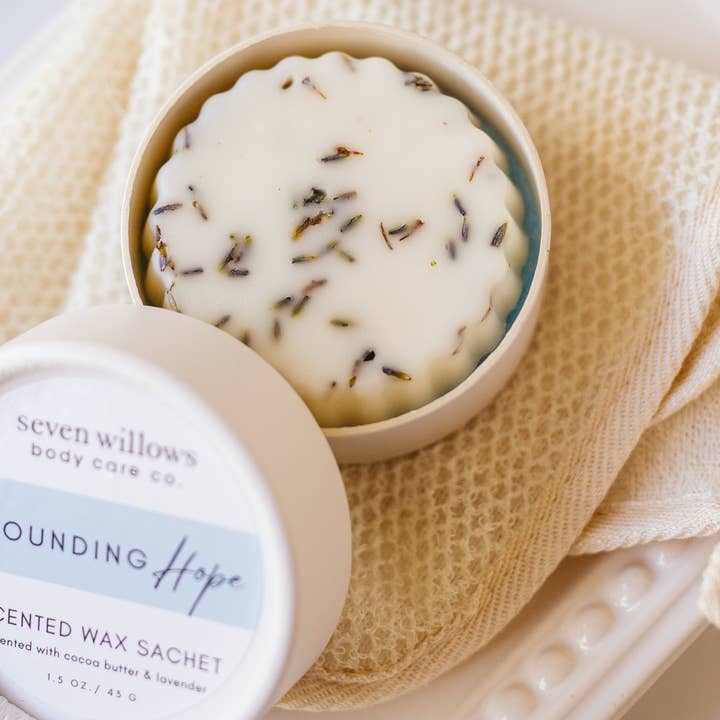 Soy Wax Sachet with Lavender / Abounding Hope for wholesale by seven willows body care co.