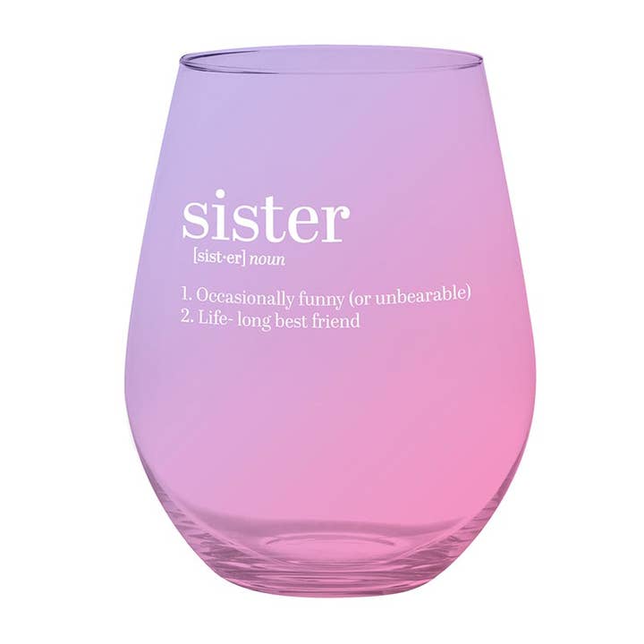 Jumbo Stemless Wine Glass - Sister for wholesale by Slant Collections by Creative Brands