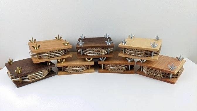 Macon Makes - Wholesale DIY Craft Kit - Mini Hardwood Flower Press | 4"x4"2