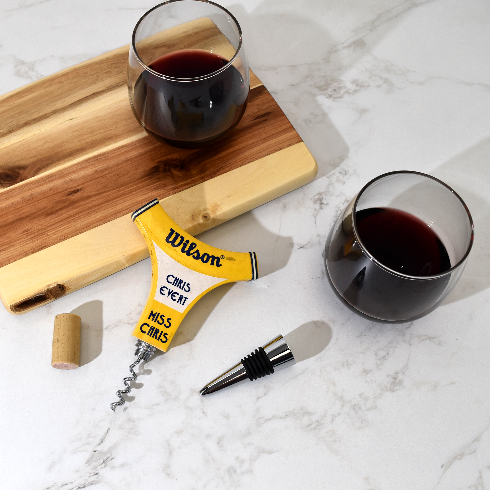 Racquet Inc - Wholesale Bottle/Wine Opener - Antique Wooden Tennis Racquet Wine Bottle Opener2