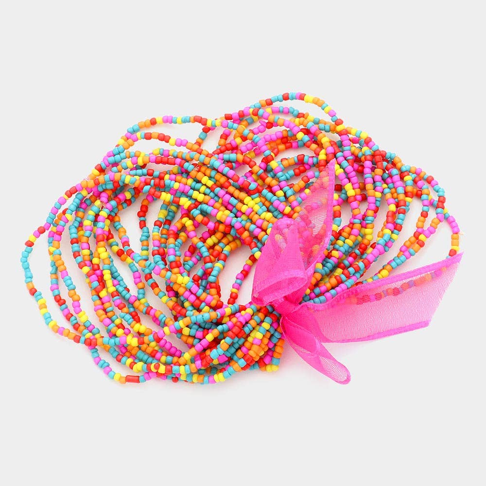 Sensibling Corp. - Wholesale Beaded Bracelet - 25PCS - Seed Beaded Stretch Bracelets
3