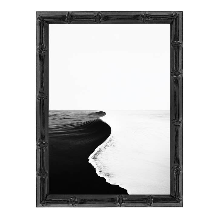 Hand Painted Black Bamboo Picture Frame for wholesale on Faire2