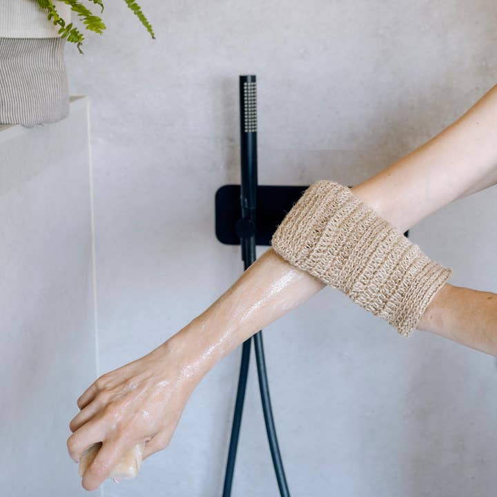 Verdonce – wholesale Exfoliating gloves/mitts – Natural jute circulation mitt1