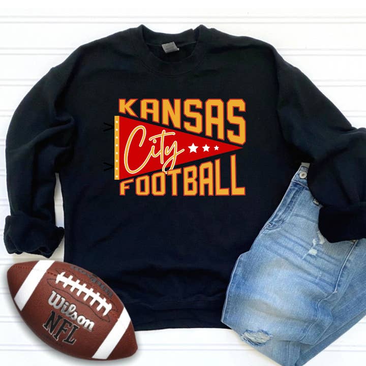 Drapeau de football de Kansas City pour la vente par Farmtown Printing Company
