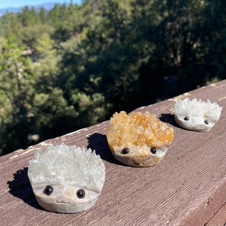 Wax Apothecary - Wholesale Spiritual Stone/Crystal - Sparkle Geode Buddies & Crystal Cluster Rock Friends MED 💎✨