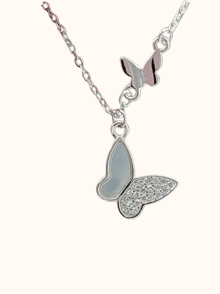 Butterfly Necklace | Sterling Silver for wholesale by The Mira Shoppe
