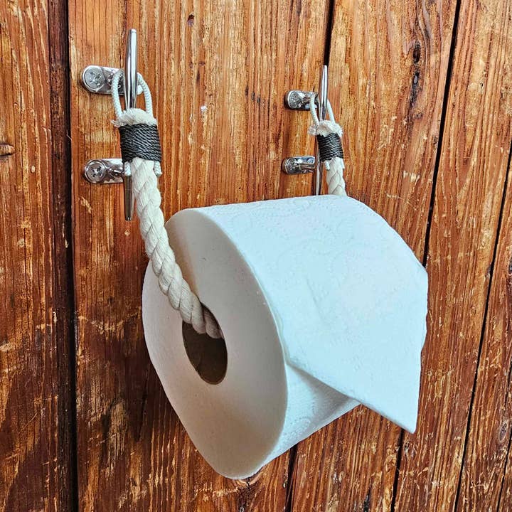 Toilet Paper Holder with Stainless Steel Cleats Bestsellers for wholesale by Alaska Rug Company