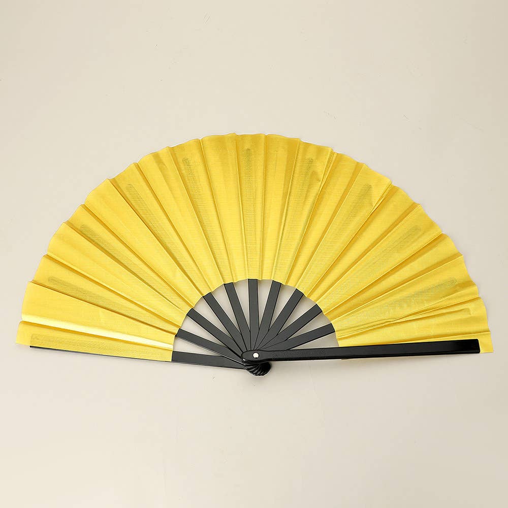 Sensibling Corp. - Wholesale Handheld Folding Fan - Plain Folding Line Dance Hand Fan
1