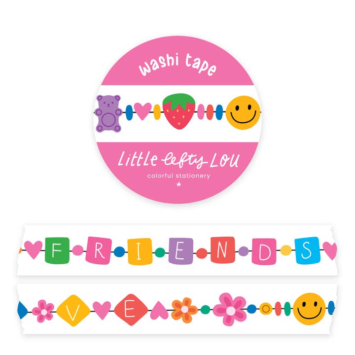 Ruban adhésif washi bracelet d’amitié pour la vente par Little Lefty Lou
