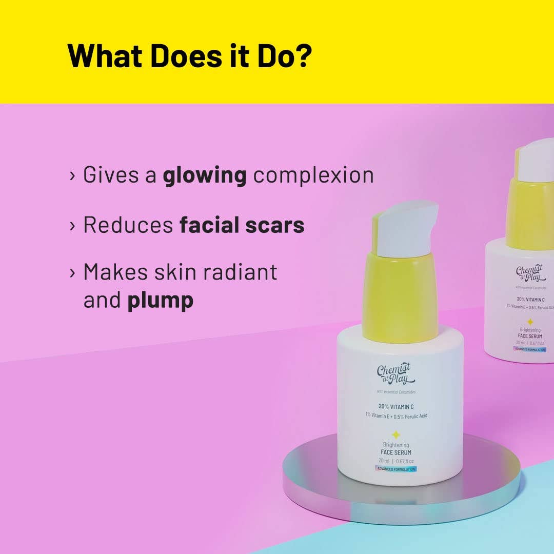 Innovist – Soro facial por atacado – Chemist at Play 20% Soro de Vitamina C com Ceramidas e Ácido2