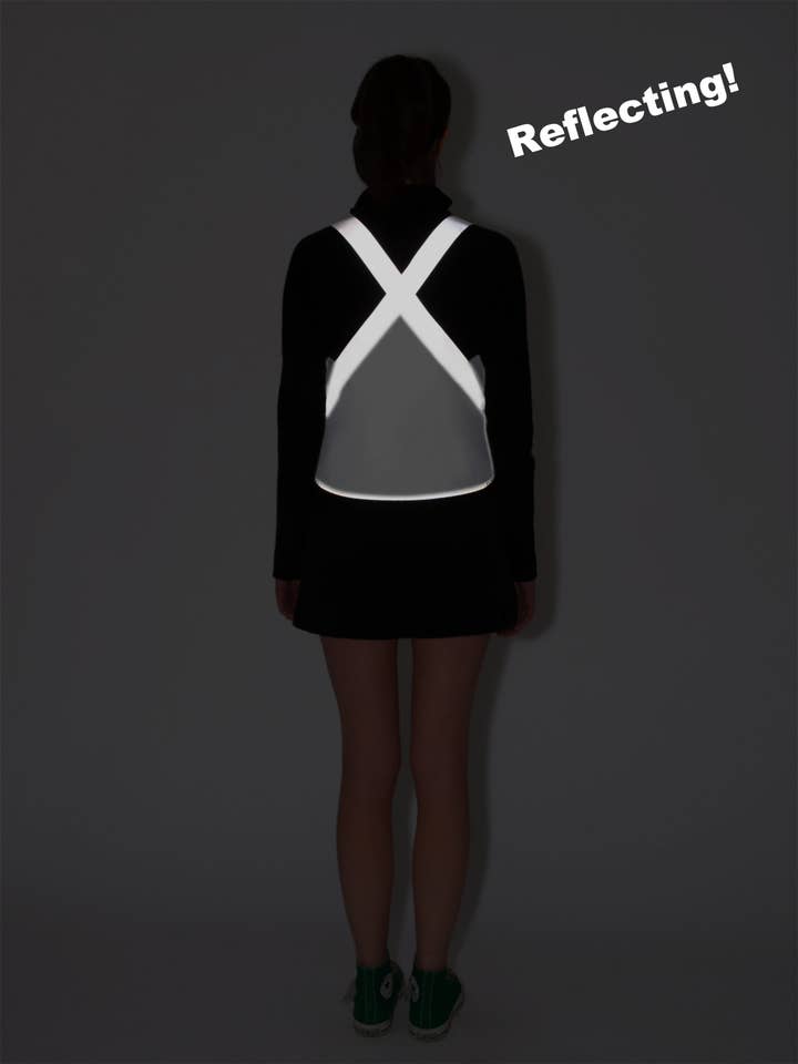 Vespertine NYC - Wholesale Safety vest – Unisex - The Vespert Reflective Vest, Eco White4