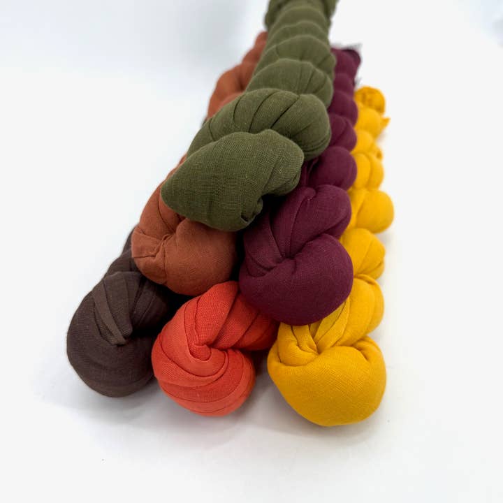 Maison Unik Accessoires - Wholesale Scarf - Unisex - Unisex cotton scarves 6 plain autumn-colored chèches