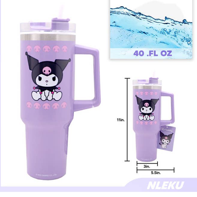 PINEAPPLE Beauty - Wholesale Insulated Mug/Tumbler - UPD NLEKU Kuromi 40oz Travel Tumbler Cup - 6 pcs0