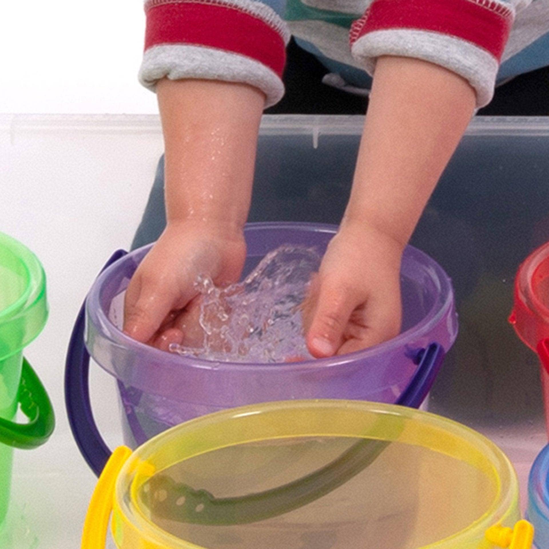 Commotion – wholesale Bucket/pail – Kids – Translucent Colour Bucket Set - Pk62