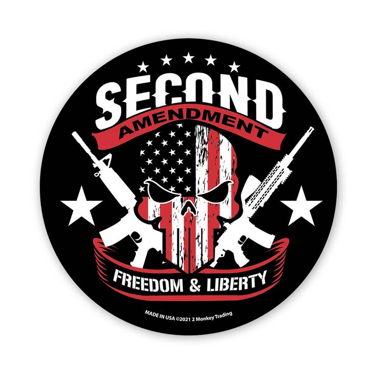 Freedom & Liberty - 4.5 x 4.5 in. Decal for wholesale by Lucky Shot