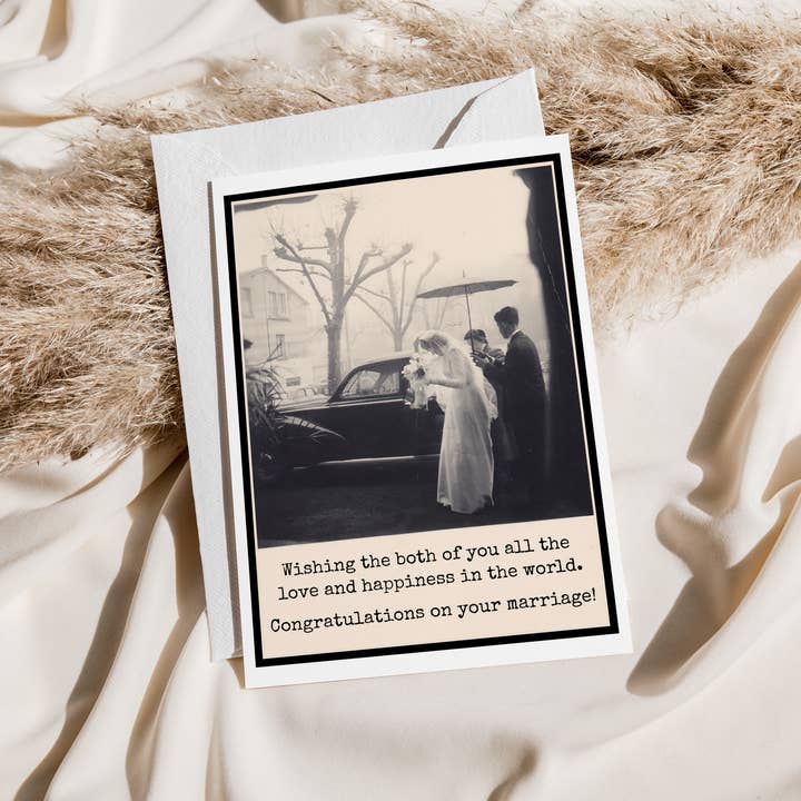 Raven's Rest Studio – postal de casamento por atacado – Cartão de Casamento. Desejando a vocês dois todo o amor...1