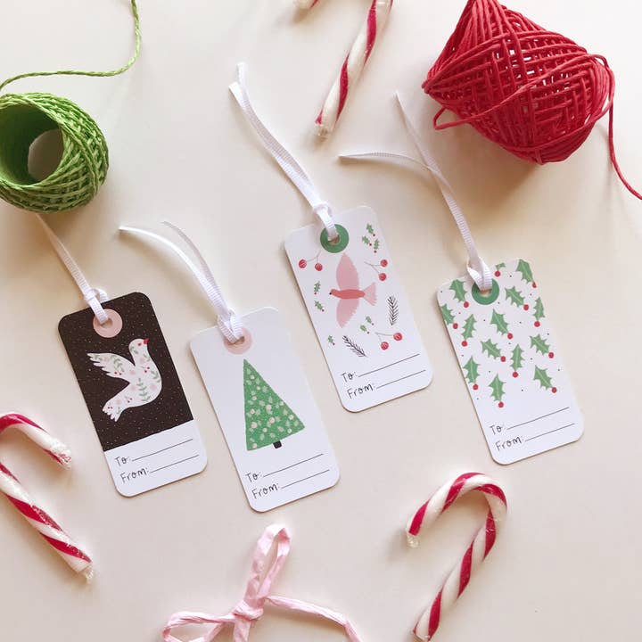 Jul Taggar 12 Pack för wholesale av Edenwilde