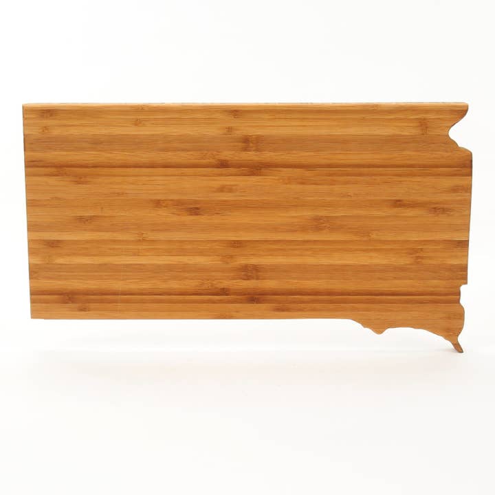 South Dakota State Shape Bamboo Large Cutting Board for wholesale by State Strong USA