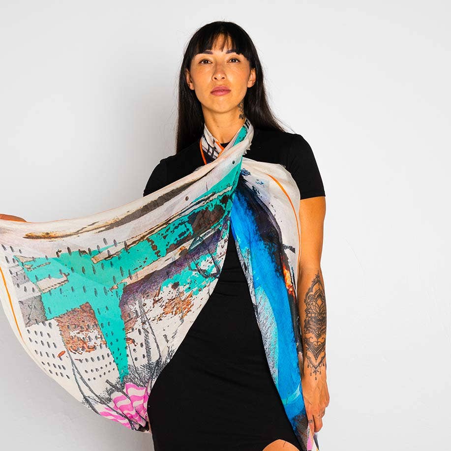 Isabelle Gougenheim Designs - Vendita all'ingrosso Sciarpa - Donna - Sciarpa di cotone Echo1