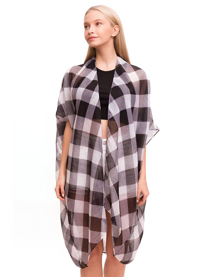 Hana - Wholesale Kimono - Dames - Geruite kimono met gingham4