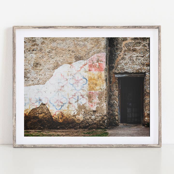 Rustic Mission Wall Art – San Antonio Texas Print for wholesale by Lisa Russo Fine Art