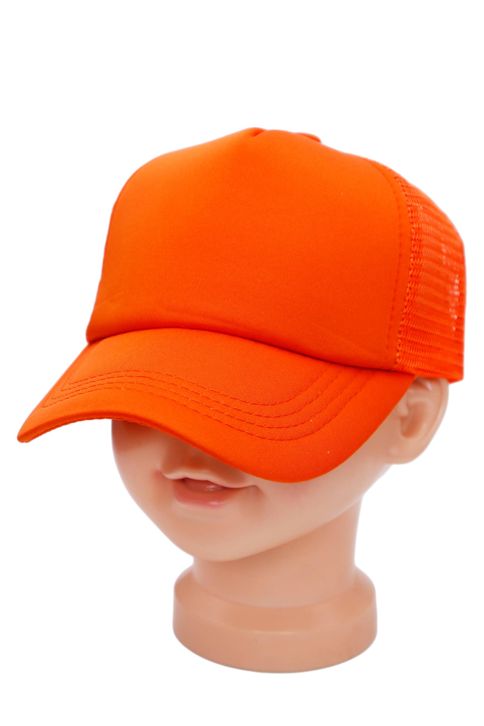 Cap Zone - Wholesale Baseball Cap - Kids - Kids Five Panel Sponge Padded Trucker Hat7