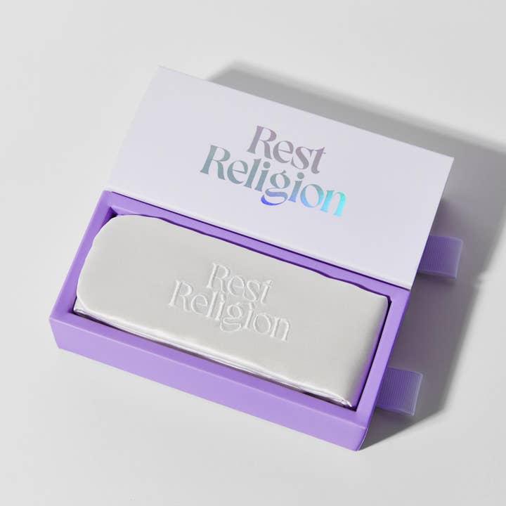 Rest Religion - Vendita all'ingrosso Fasce da spa - Fascia per Capelli in Seta di Gelso 100% Pura 22-Momme Glam Band