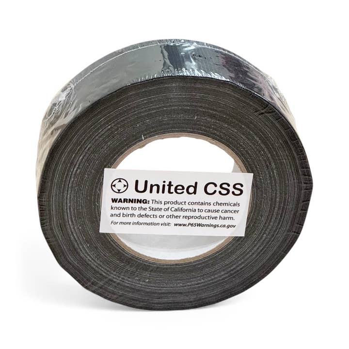 2" Duct Tape Black 60yards for wholesale by UNITED CSS LLC