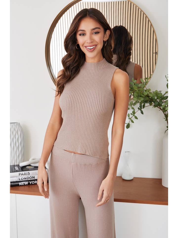 MILIO MILANO - Vente Haut en maille â femme - COQUILLE CĂTELĂE EN VISCOSE SANS MANCHES (330117/37715)17