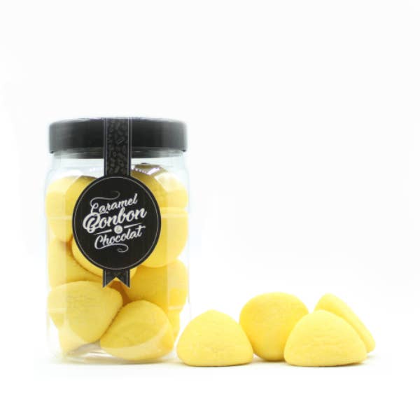 Banangodis i marschmallowsburk - 150 g, set om 9 för wholesale av ADG Diffusion