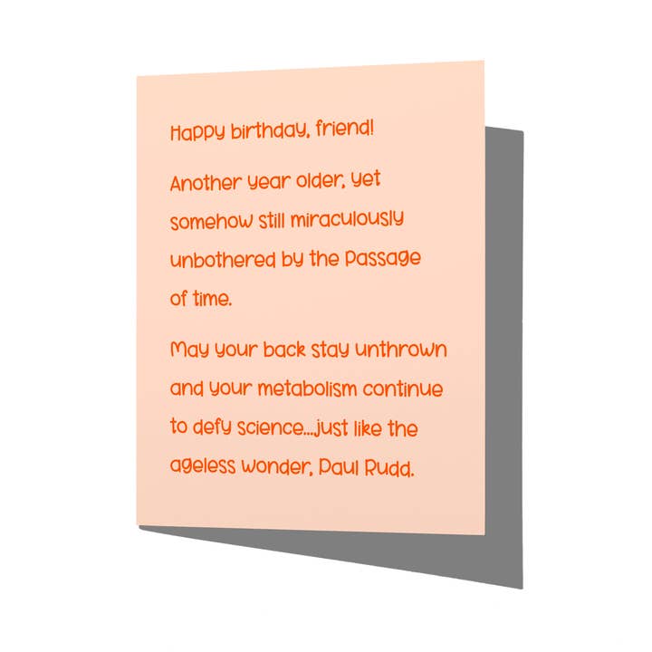 La Folie Press - Wholesale Birthday Card - Ageless Wonder Funny Pop Culture Birthday Greeting Card0