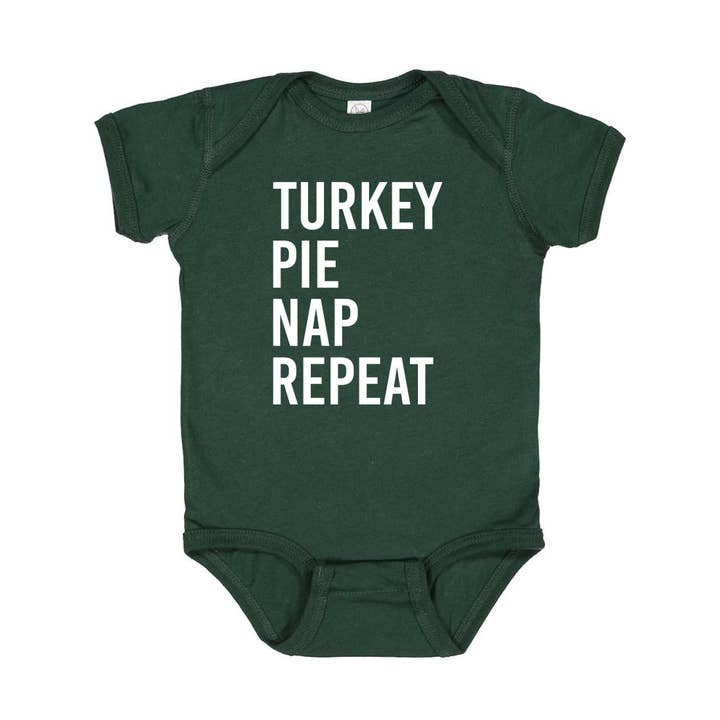 Turkey Pie Funny Baby Onesies Thanksgiving Baby Outfit Kids for wholesale by Ice Cream Life