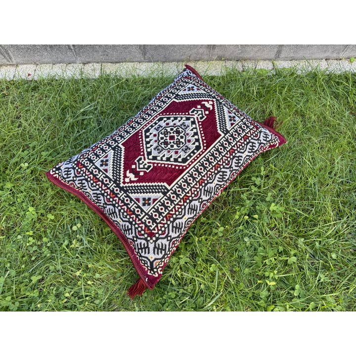 The Loom Wholesale - Wholesale Bank - Handgemaakte Vloerzitbank Set - Traditionele Ottomaanse Poef22