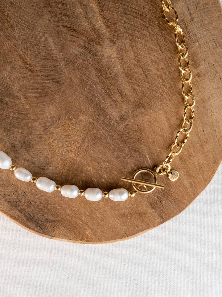 Emma Halskæde - Ferskvandsperler for engroshandel hos SIKA BIJOUX