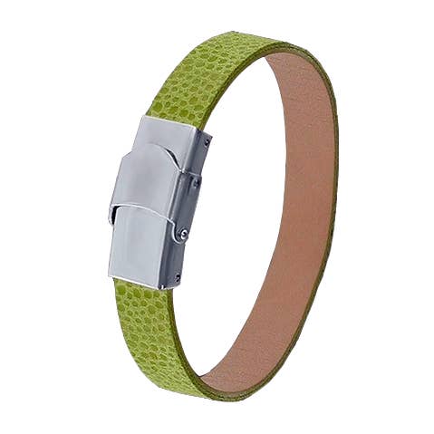 Pulsera de piel con enganche de acero para venta al por mayor de Bolero Piel