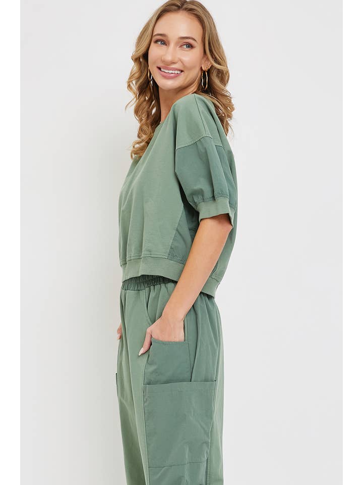 Sweet Lovely by Jen - Wholesale Lounge Sweatpants/Joggers - Women's - CASUAL COMFY WIDE-LEG HARMES JOGGERS33