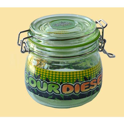 Sour Diesel Large Stash Jar for wholesale by Gypsy Rose